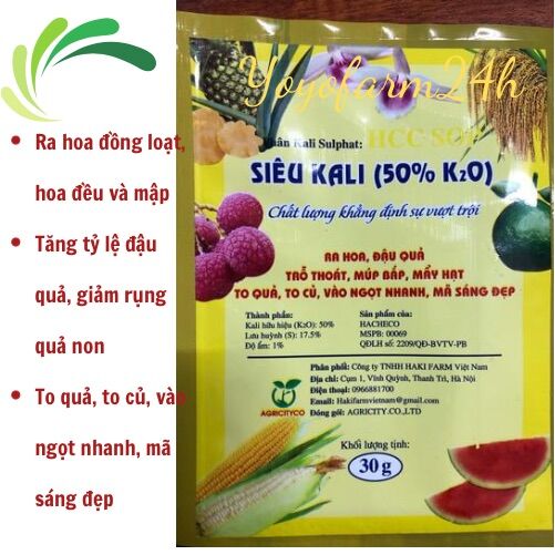 Phân bón vi lượng Siêu kali