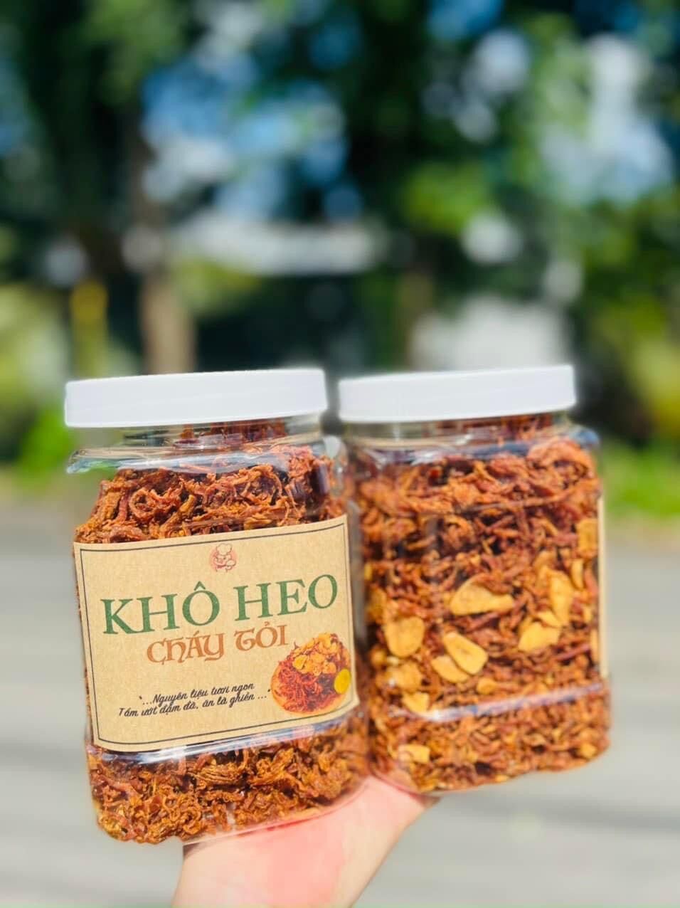 KHÔ HEO CHÁY TỎI HÀNH PHI - Hủ 500gr (Giao toàn quốc)