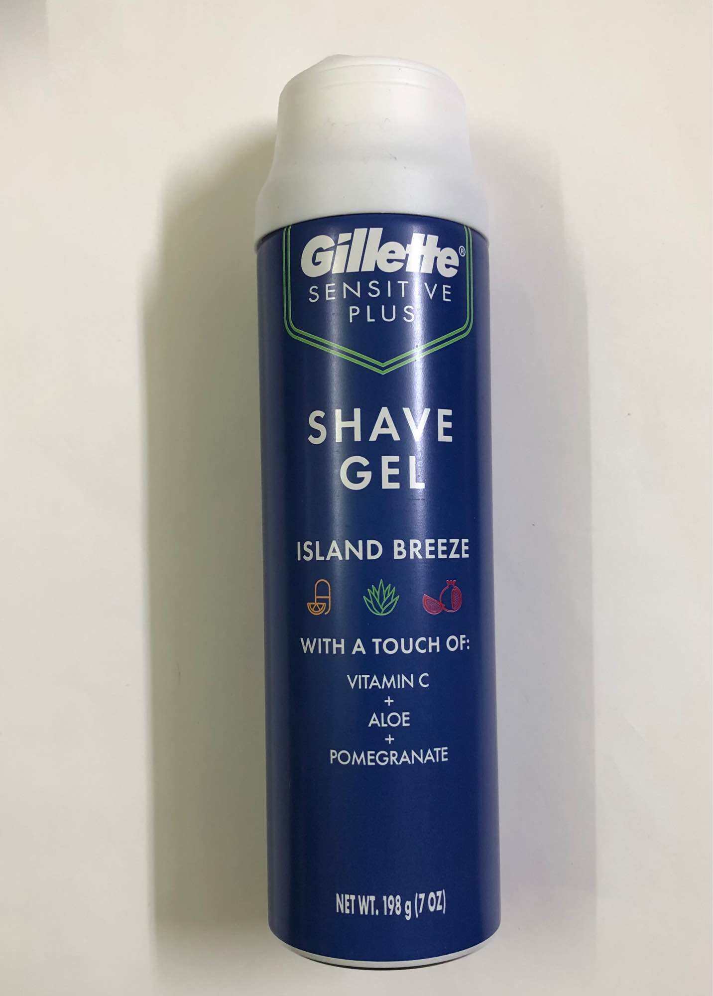 Gillette Sensitive Plus Island Breeze Shave Gel 7 oz