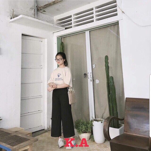 Quần ống rộng dài dáng xinh