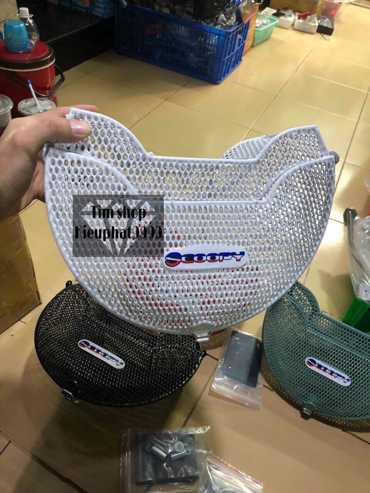 Rổ Scoopy Full phụ kiện ốc gắn