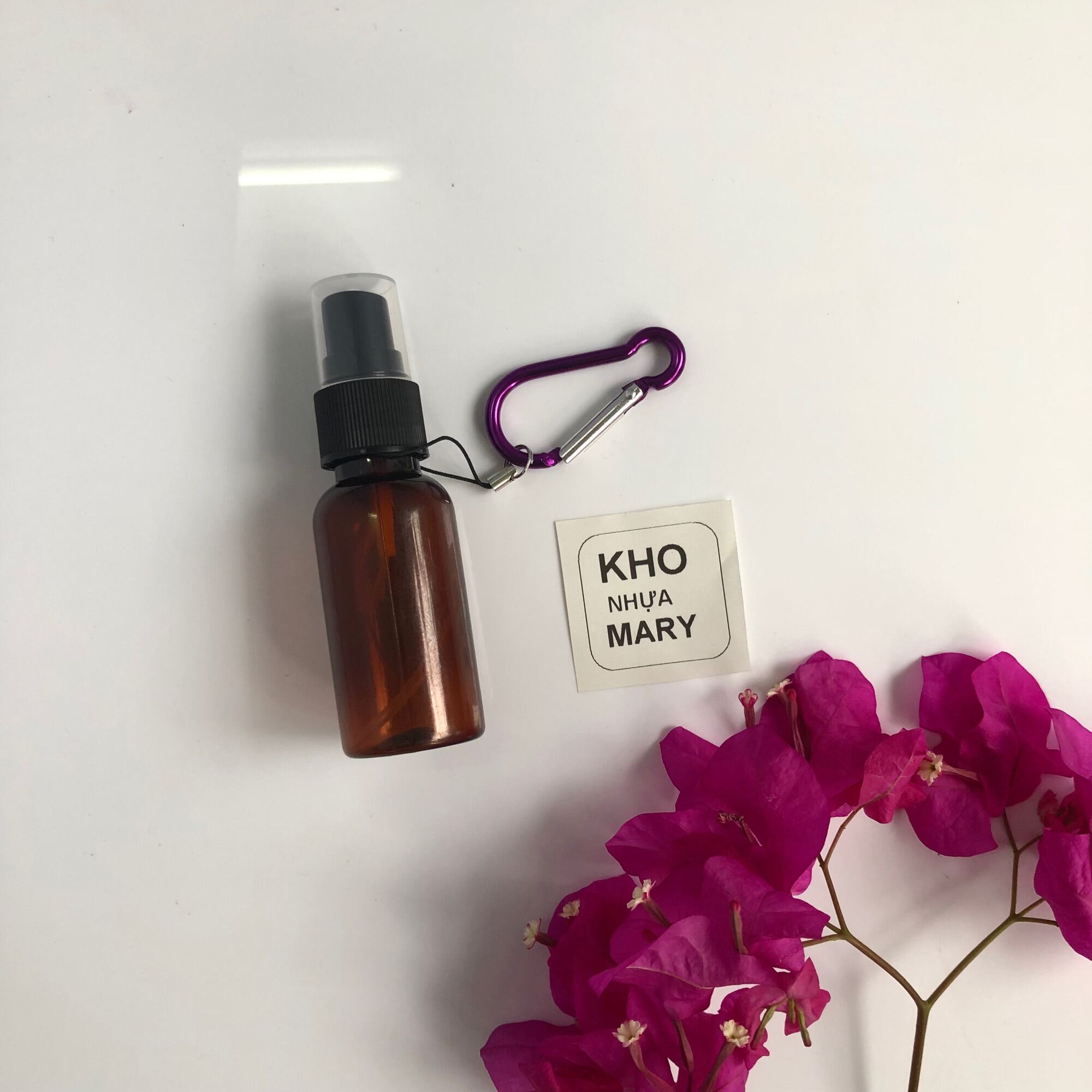SET 5 Móc khoá chai xịt nhỏ 100ml/ 70ml/ 50ml/ 30ml - COMBO 5 Bình xịt khuẩn móc khoá treo balo  tre