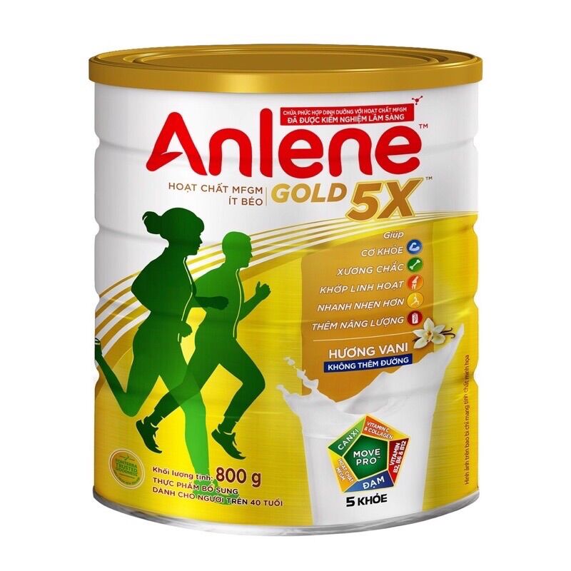 Sữa bột Anlene gold 5X lon 800g - date mới