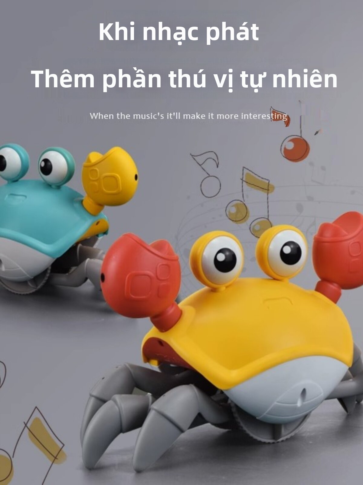 Symper | Đồ Chơi Điện Tích Hợp Giáo Dục Cảm Giác Bò Động Cua