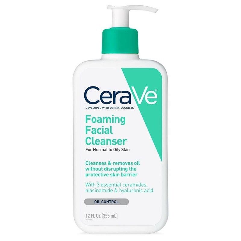 Sữa rửa mặt Cerave 355ml dành cho da dầu và da hỗn hợp Hàng Mỹ