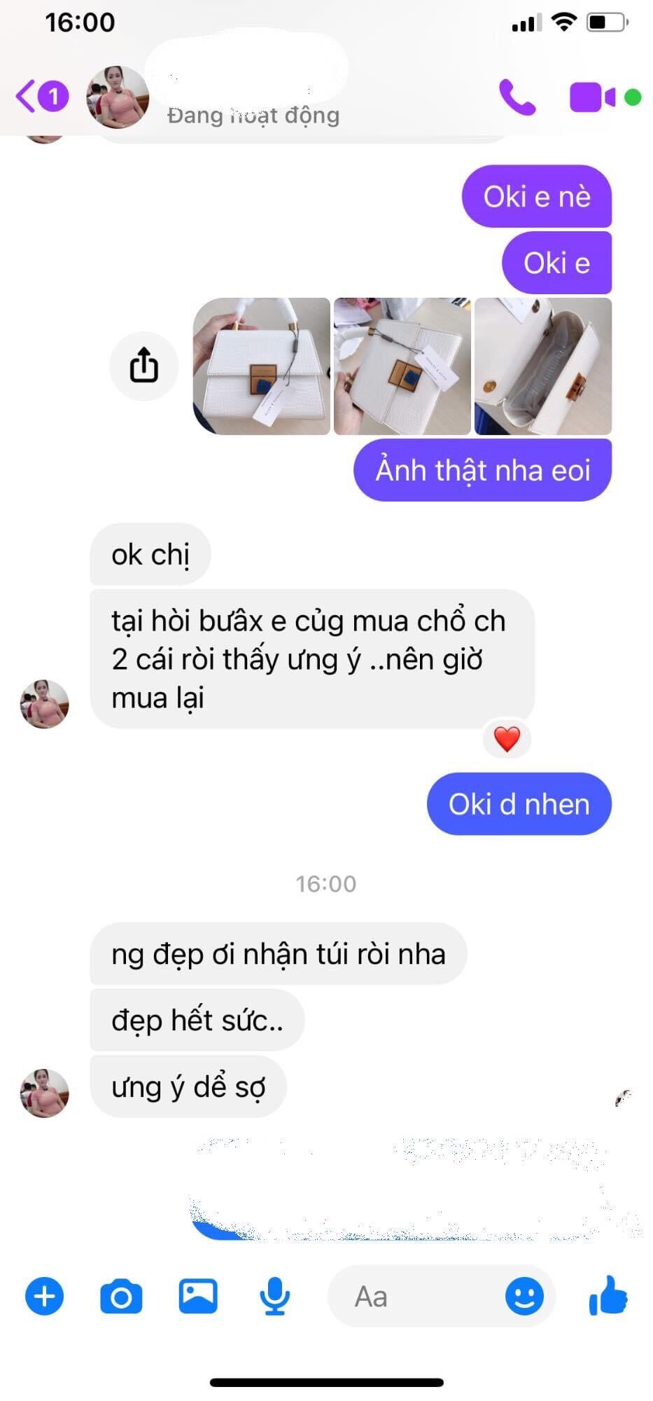 Túi CNK da rắn quai (Size 22cm)