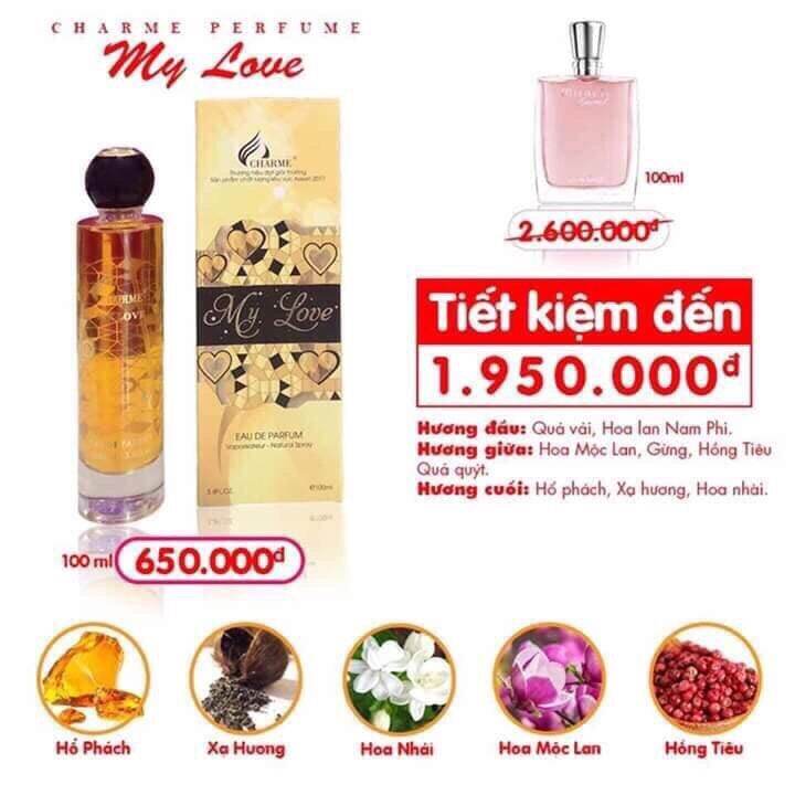 [HCM]Nước hoa nữ MY LOVE 100 ml