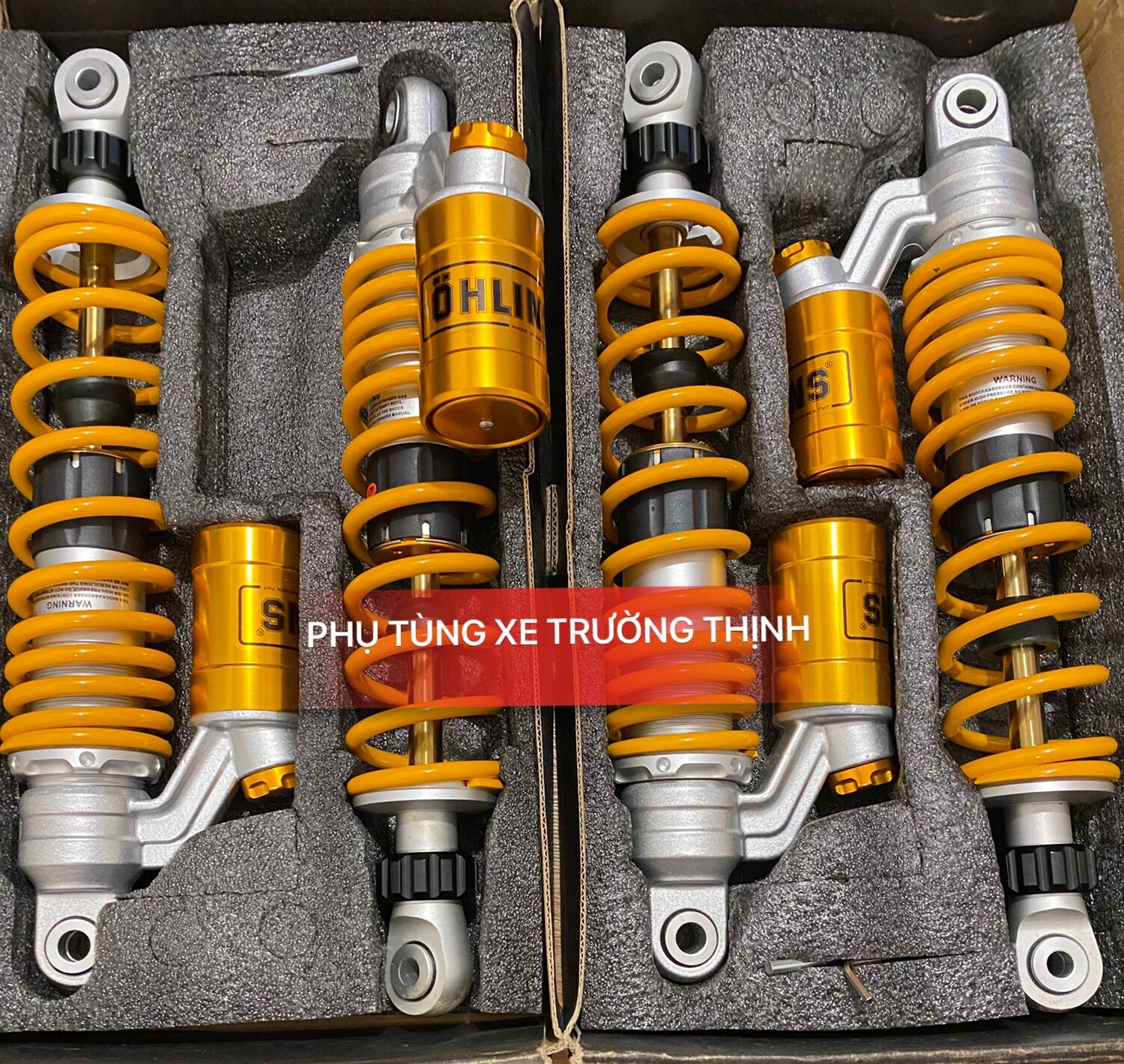 Phuộc Ohlins Bình Dầu mẫu mới cho Wave, Sirius , Dream , Future , Elegant , Axelo , Jupiter , ...