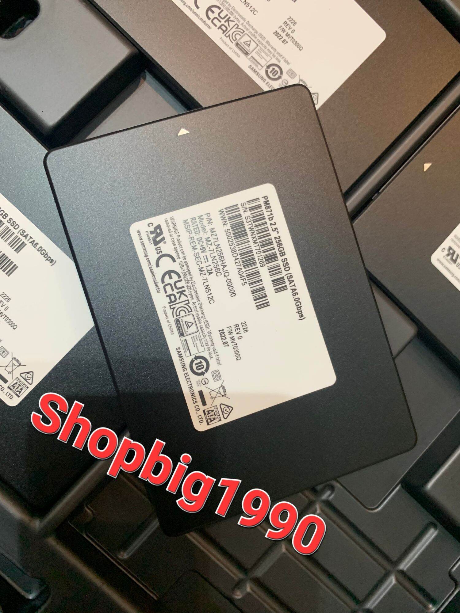 Ổ cứng SSD 256GB Samsung PM871b (Samsung 860 EVO OEM, Vỏ nhôm, Tốc độ cao)