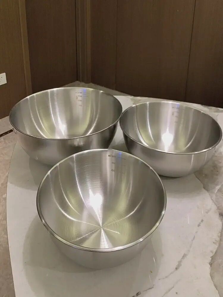 Combo 3 bát trộn inox đủ kích cỡ