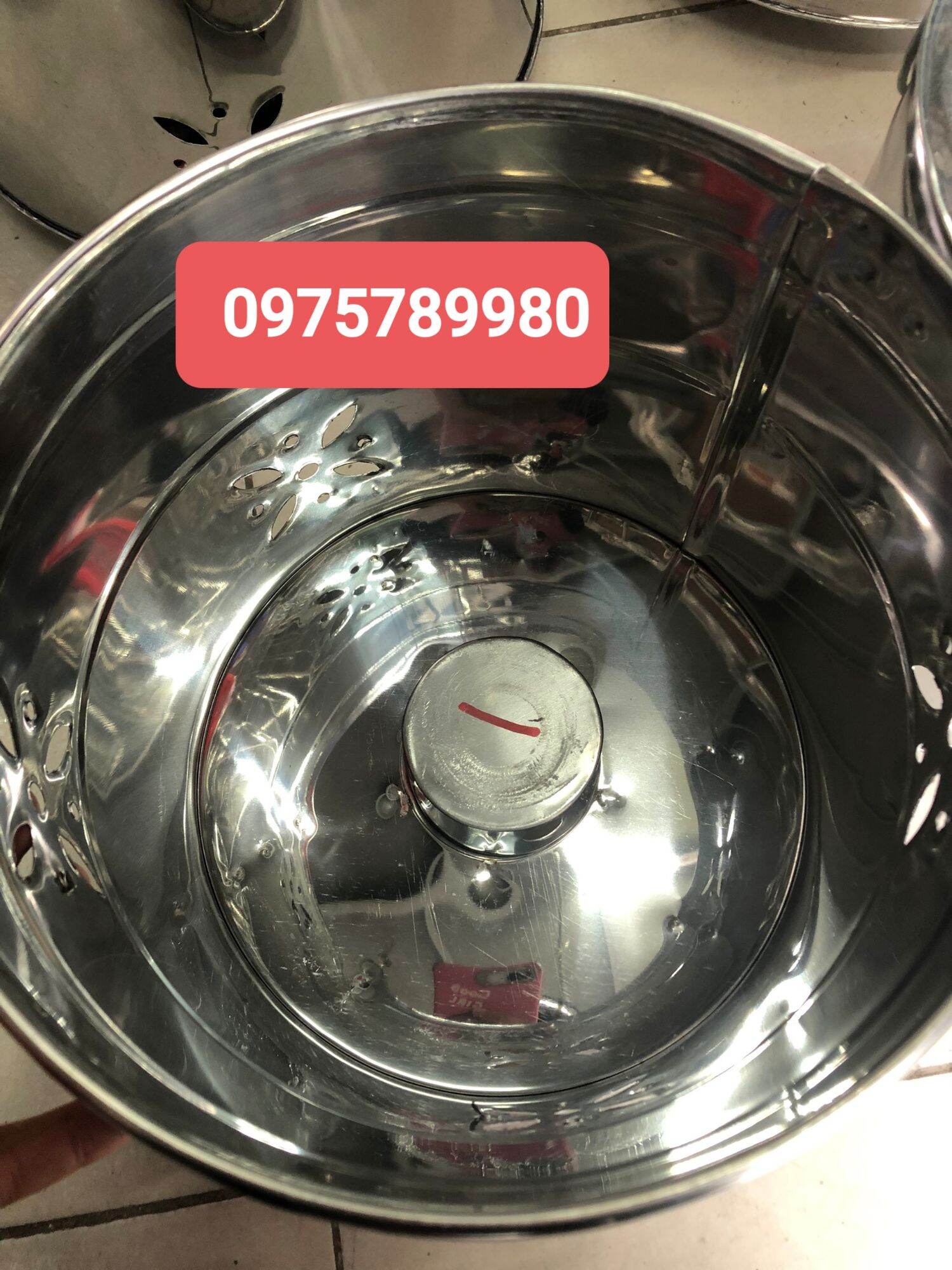 Thùng Đốt Vàng Mã Inox Có Nắp Đậy Nhiều Size