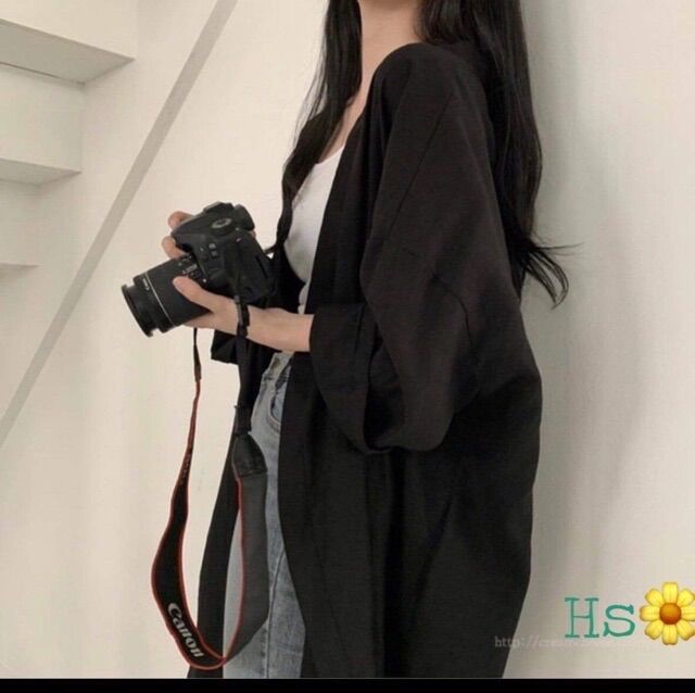 Áo khoác len mỏng cadigan nhẹ nhàng mùa thu
