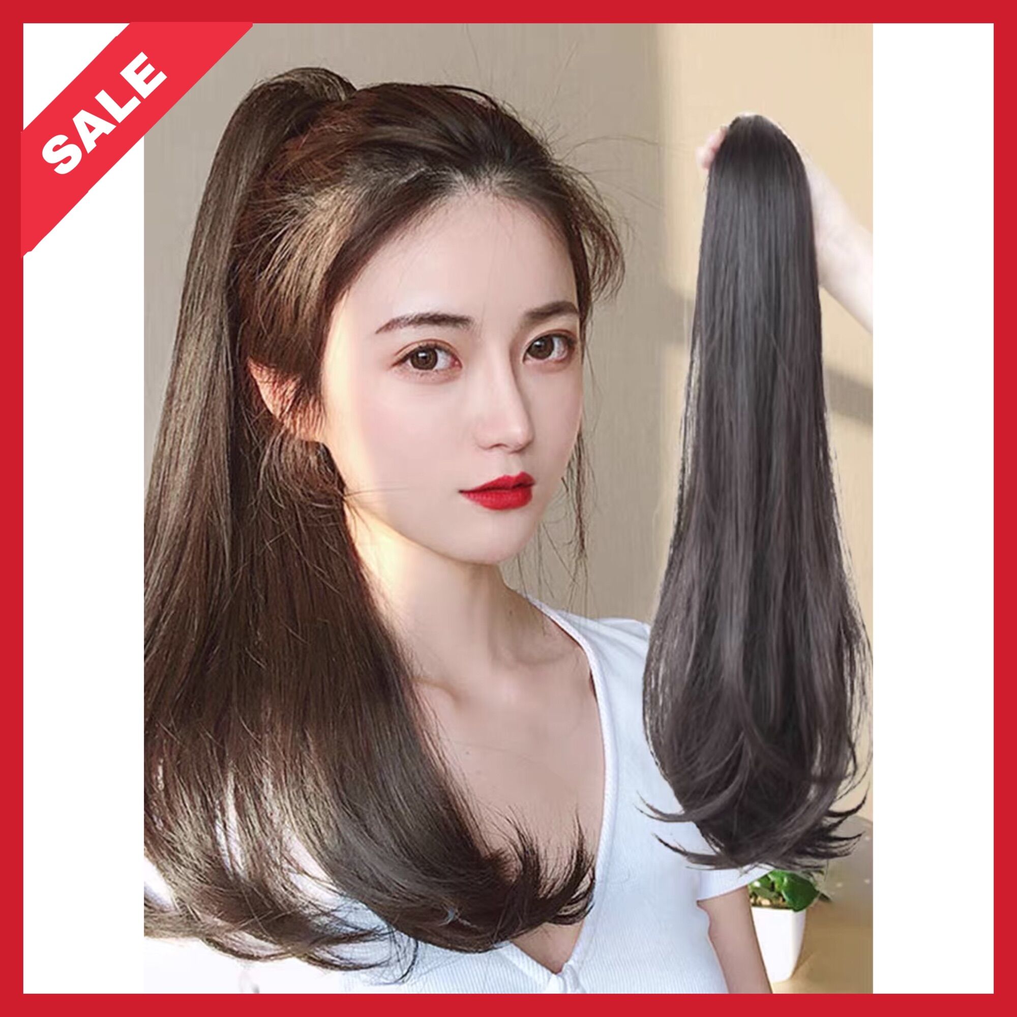 Tóc Giả Ngoạm Thẳng Dài, Ngoạm Tóc Thẳng Cao Cấp
