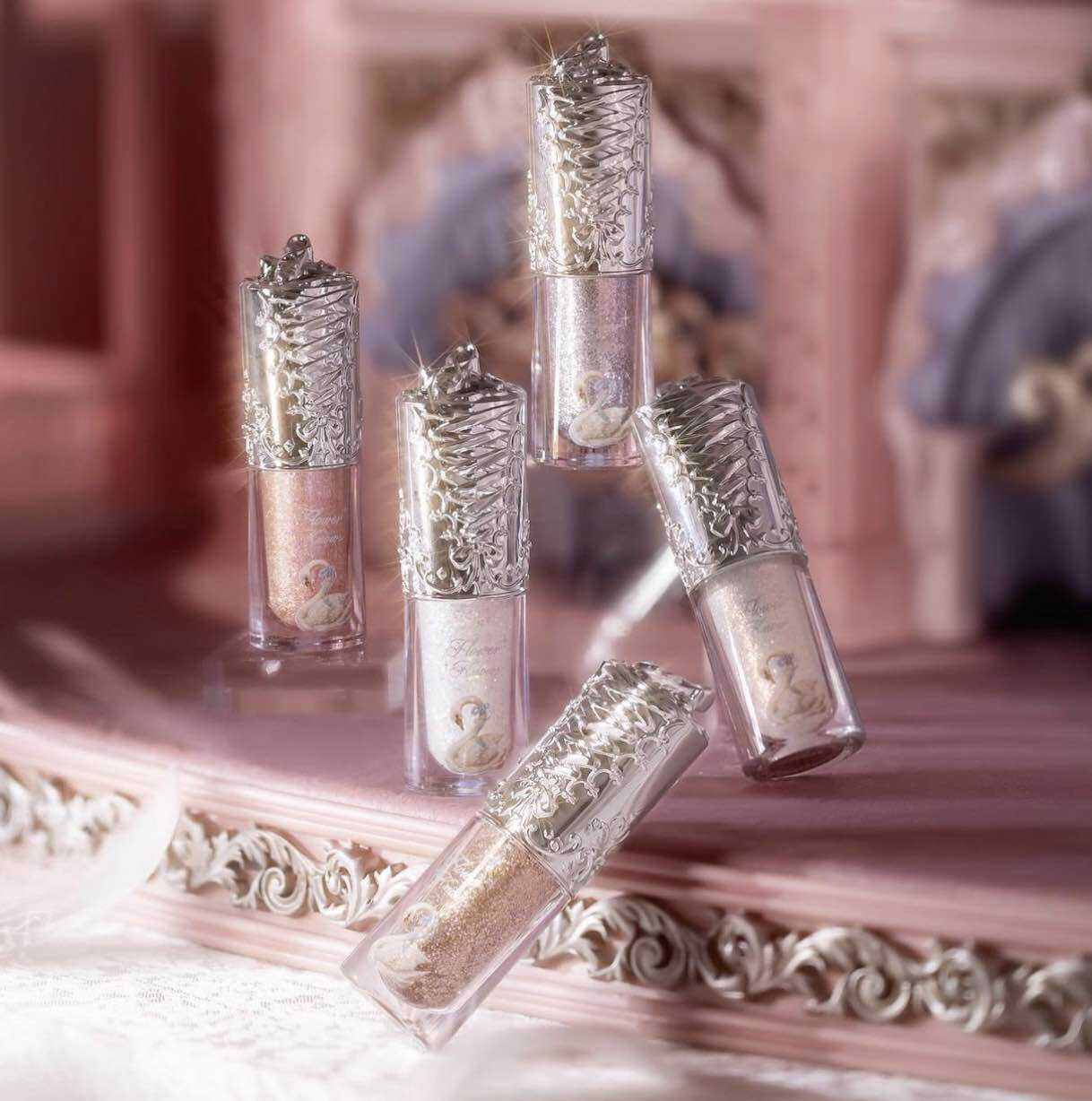 Nhũ mắt lỏng ánh kim lấp lánh phấn mắt dạng lỏng nhũ Flower knows liquid glitter eyeshadow Swan Ballet Series Flowerknow