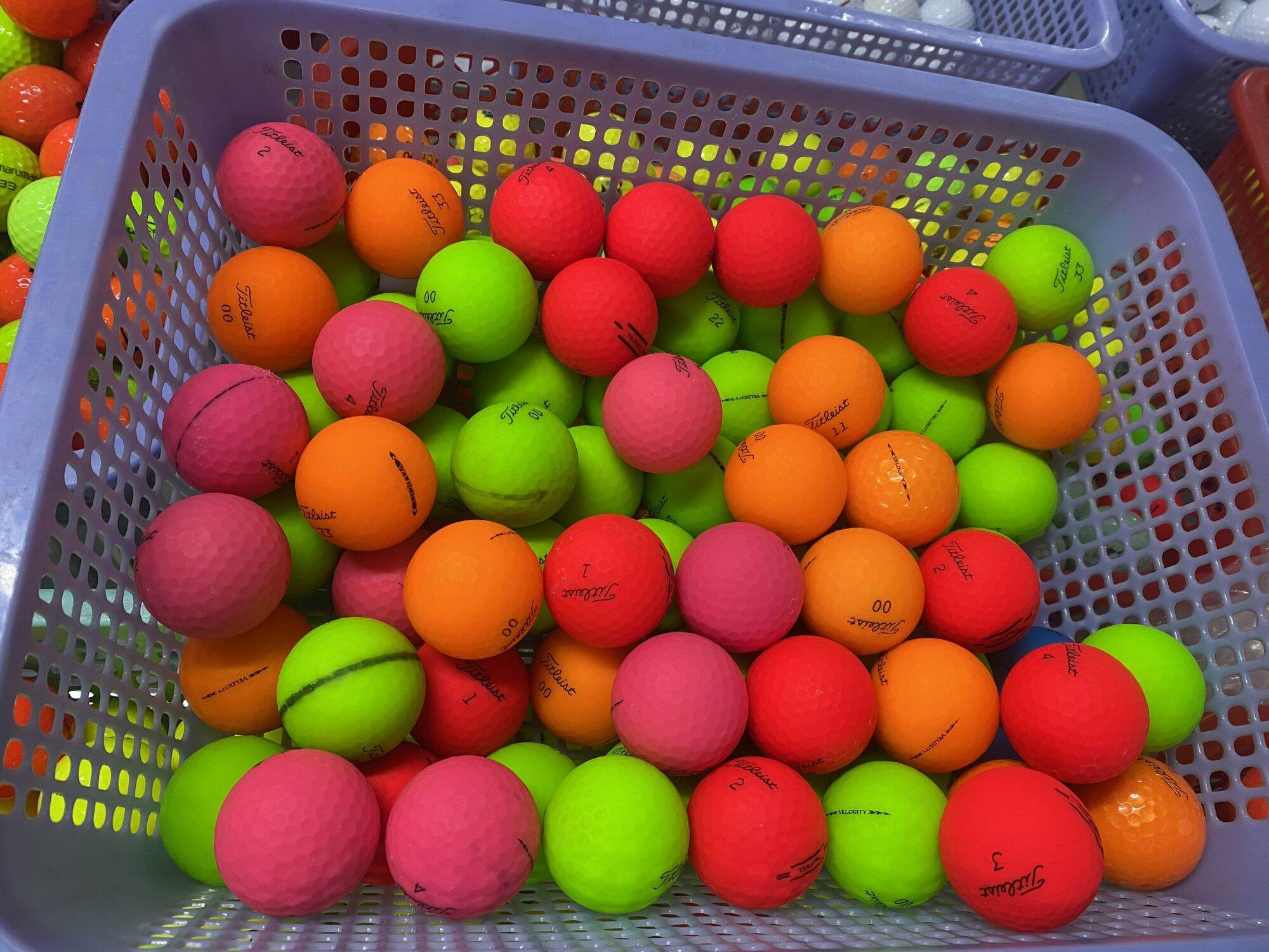 (Set 10 quả) Bóng Golf Titleist màu nhám đủ các màu