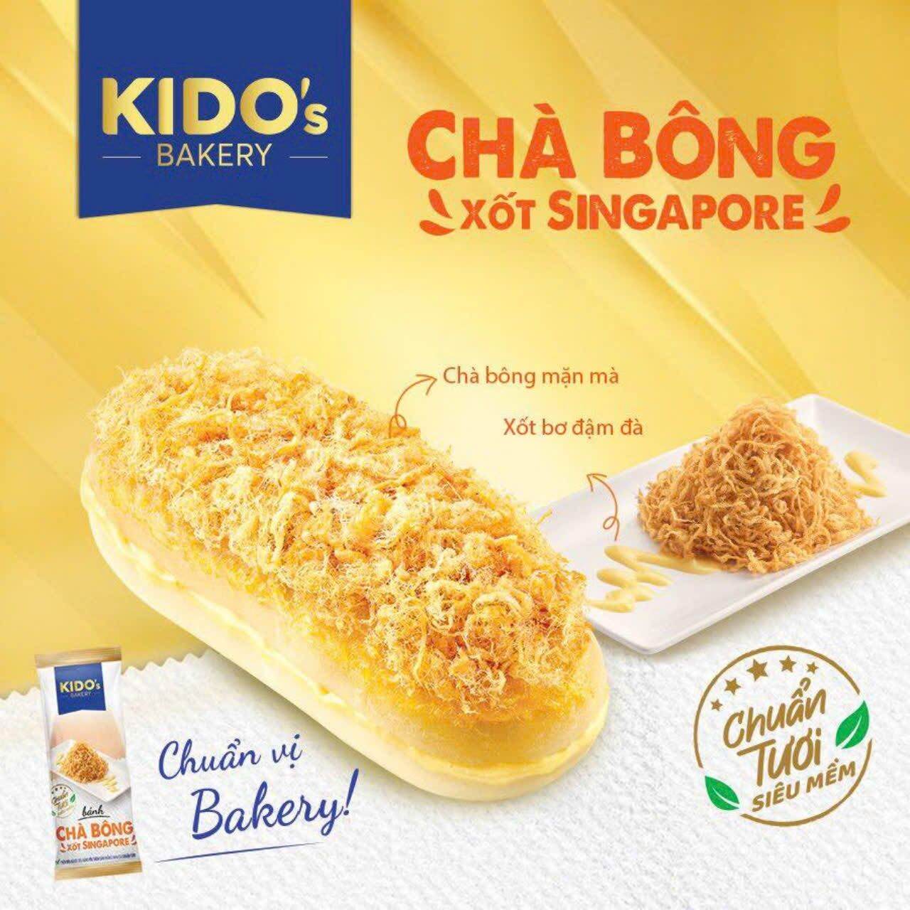combo 5 cái bánh mì chà bông sốt singapore