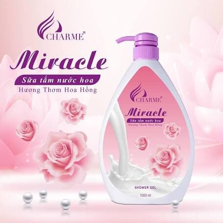Sữa tắm char.me hồng + tặng nước hoa