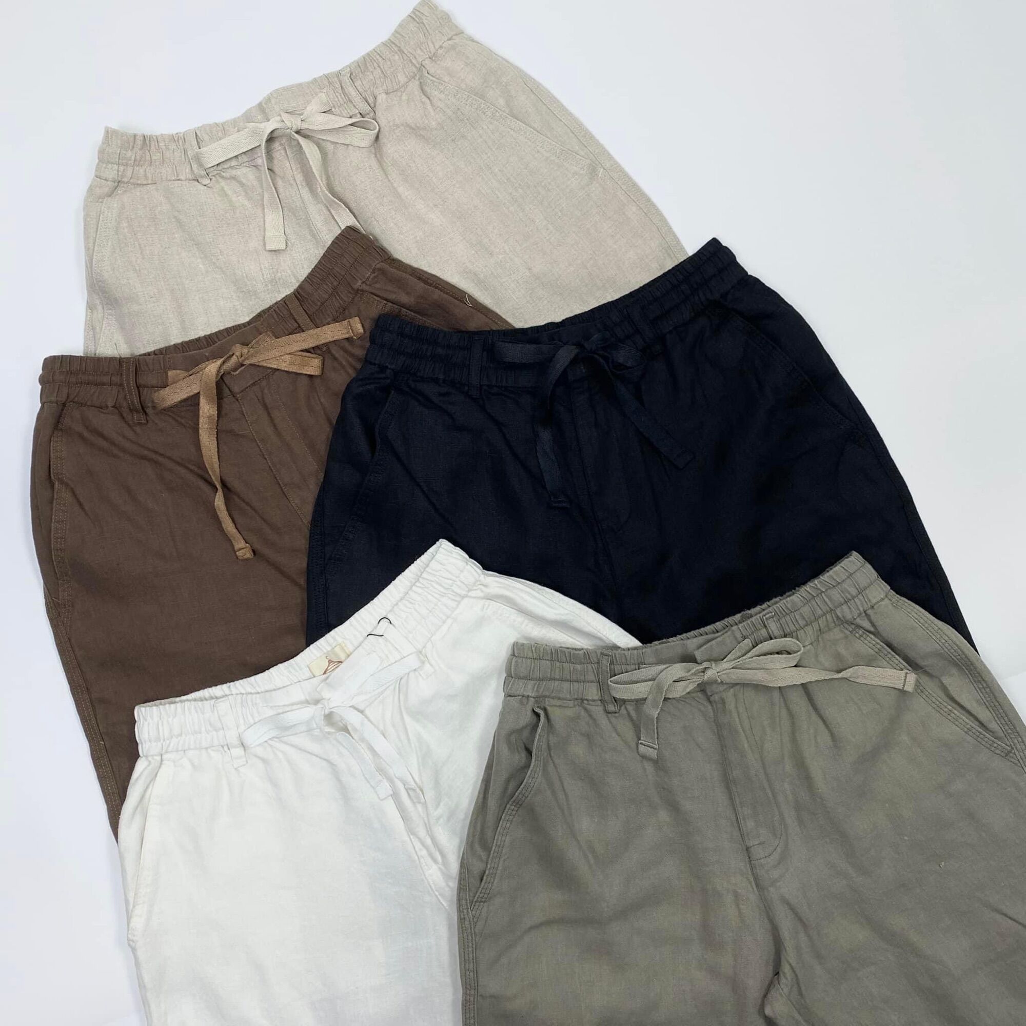 Quần Dài Nam Dây Rút Lưng Thun Linen Trouser Chất Linen Tưng