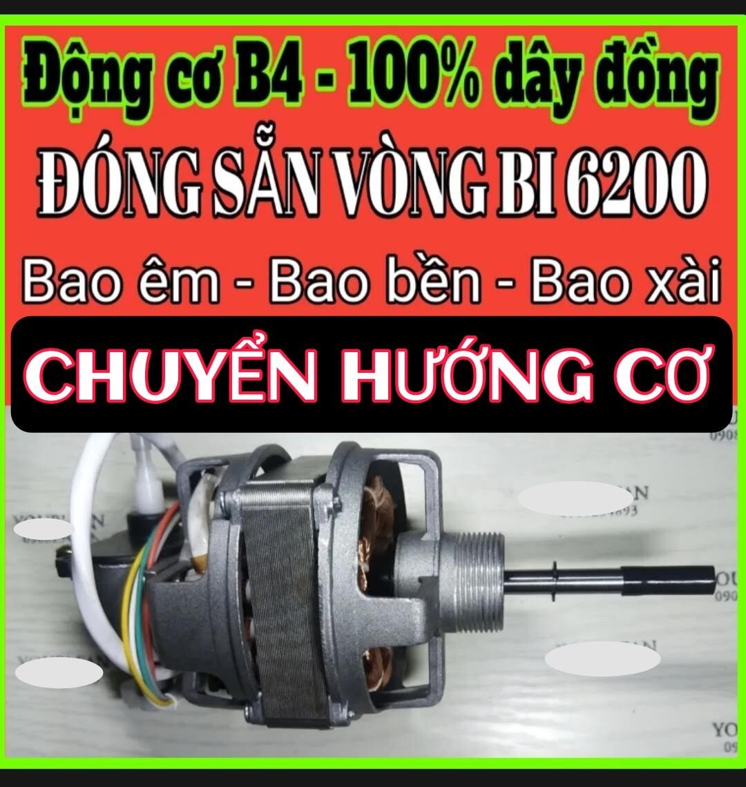  B4- Đảo cơ  MOTOR QUẠT BẠC ĐẠN 6200 B4 100% dây đồng tại shop YOUR'FAN   Động cơ quạt máy B4 ,100% dây đồng lốc 46 dày 2cm chuyển hướng cơ  đã đóng sẵn vòng bi chính hãng Ấn Độ KG 6200 RS 