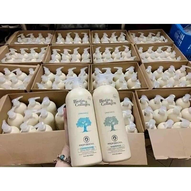 DẦU GỘI XẢ BIOTIN & COLLAGEN Ý CAO CẤP
