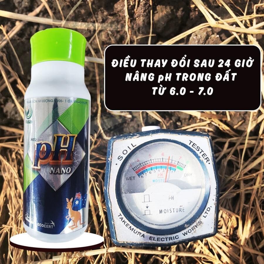 Phân bón gốc pH NANO Nâng pH trong đất, cải tạo đất