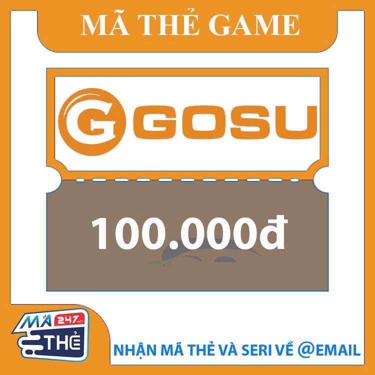 Mã thẻ game GOSU 100K