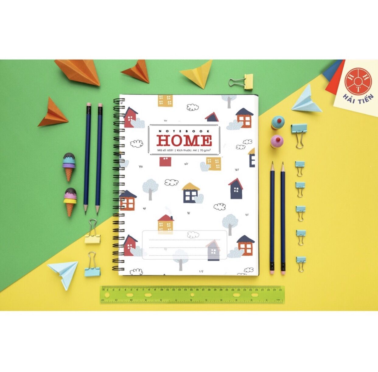 Sổ a4 lò xo kép home 300 trang