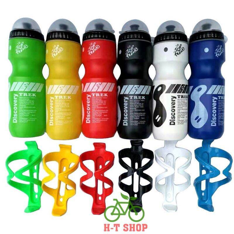 Bộ bình nước kèm gọng nhựa xe đạp thể thao