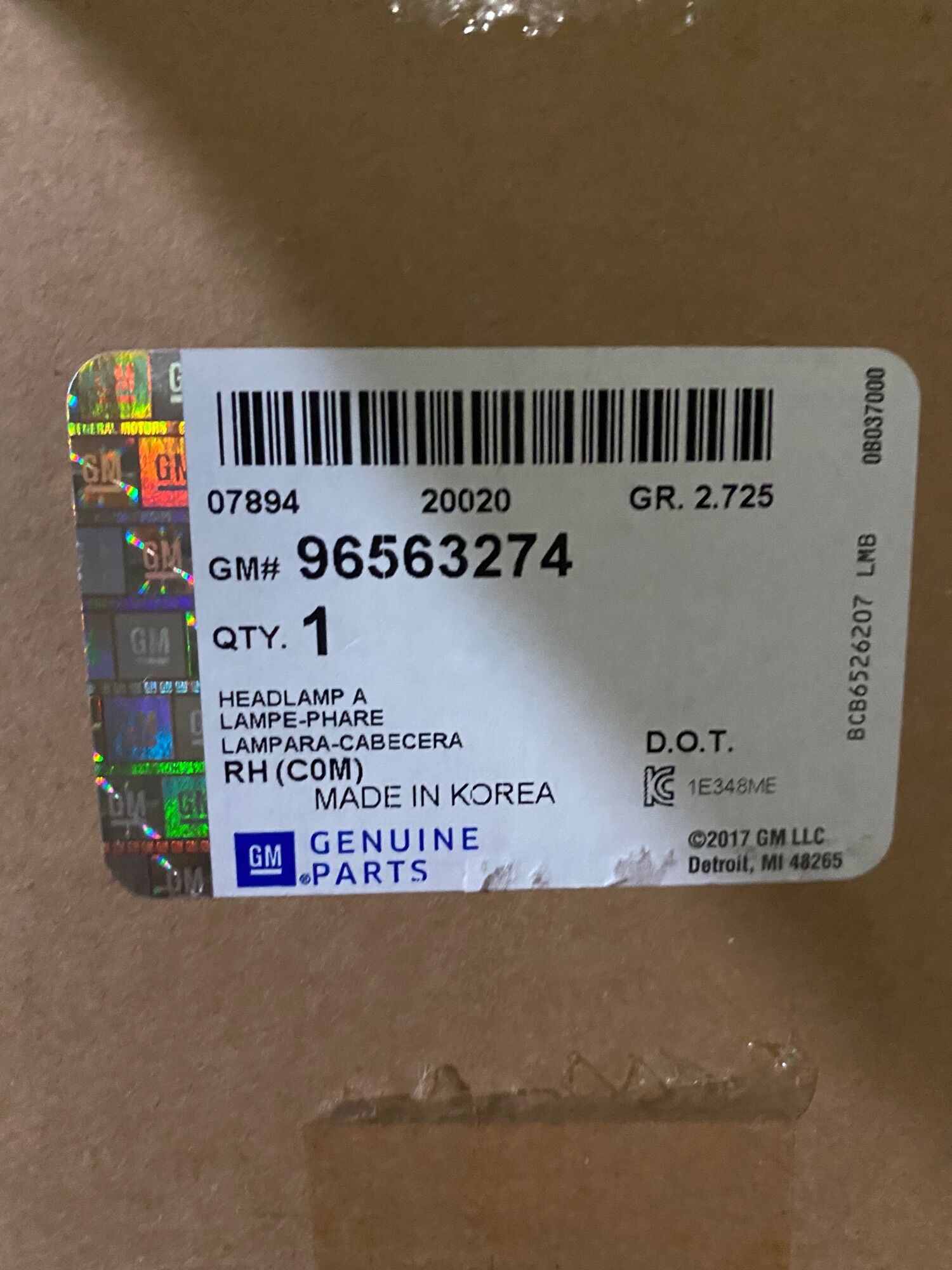 Đèn pha Matiz 2 xịn Gm:96563274