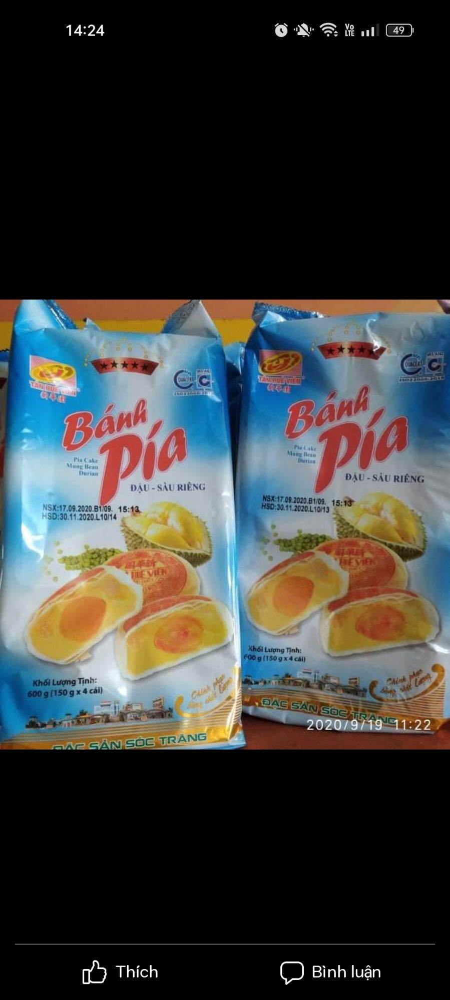 Bánh Pía 5sao Tân Huê Viên