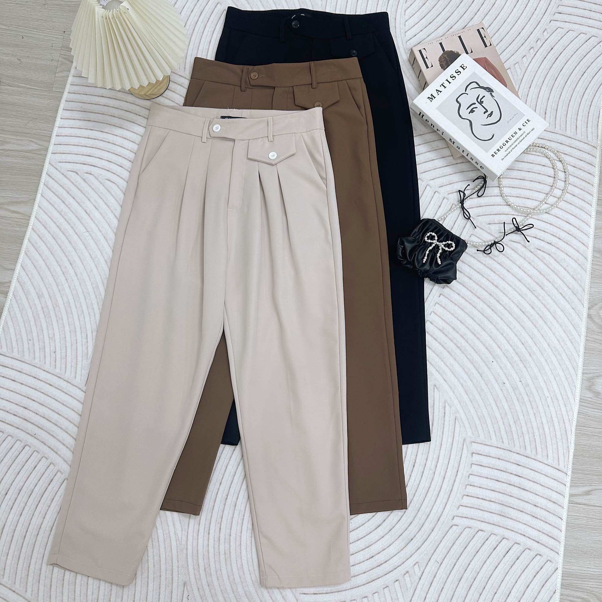 Ootd bigsize | quần tây công sở dáng baggy kiểu túi nắp