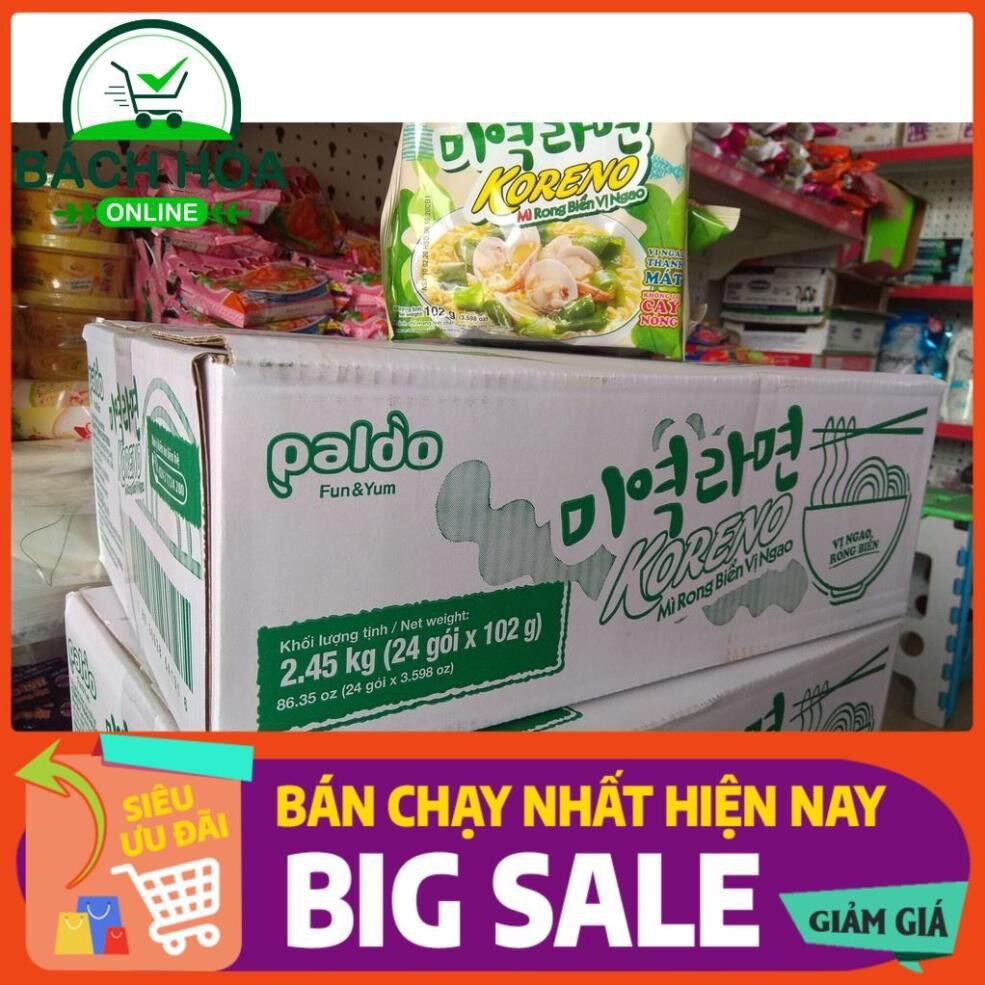 [Đặc biệt] Combo 5 gói Mì Koreno vị ngao Rong biển 102g, mì hàn quốc ăn là ghiền