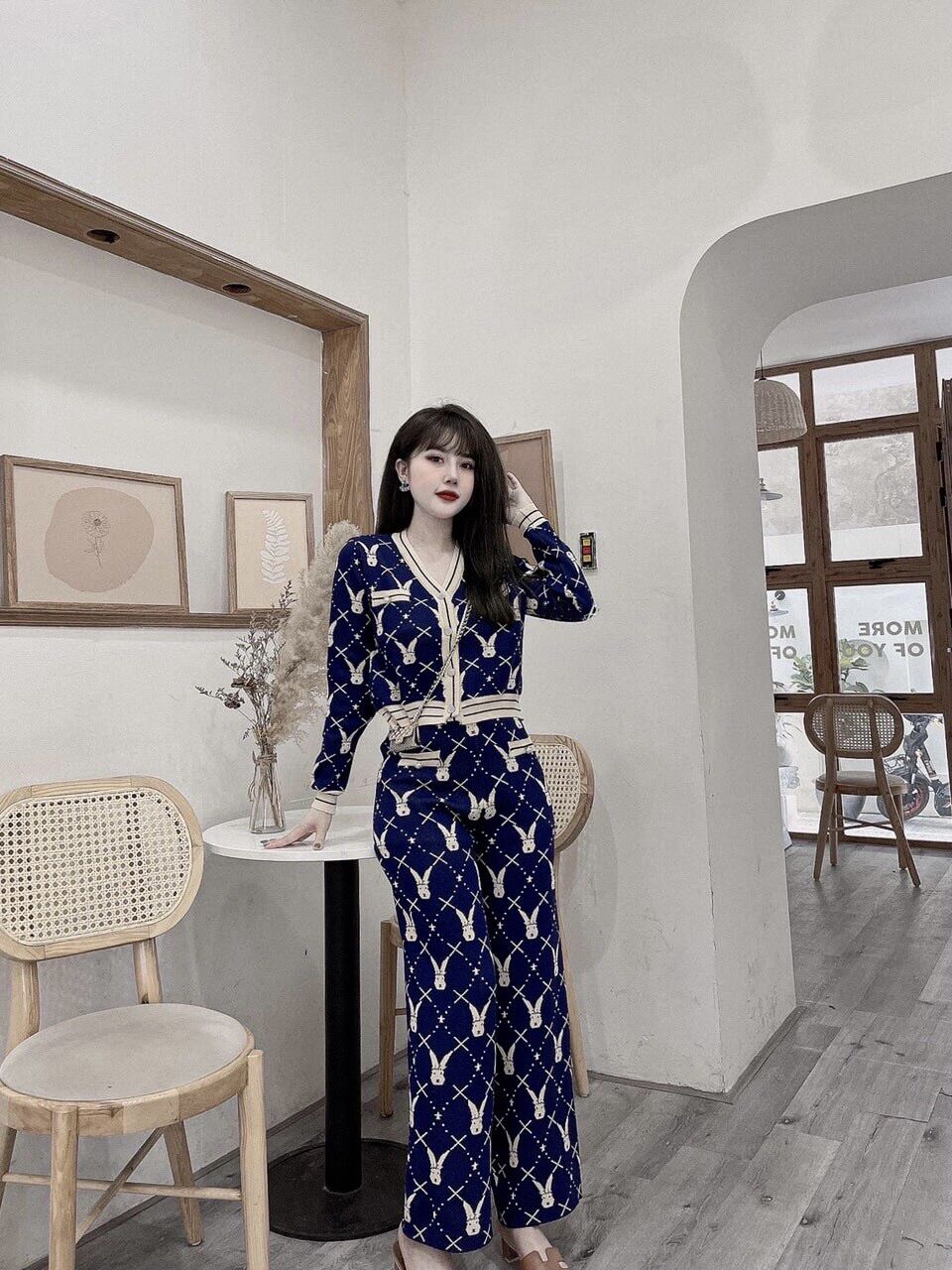 Bộ Lụa Mango Mặc Nhà Tay Dài size dưới 58kg