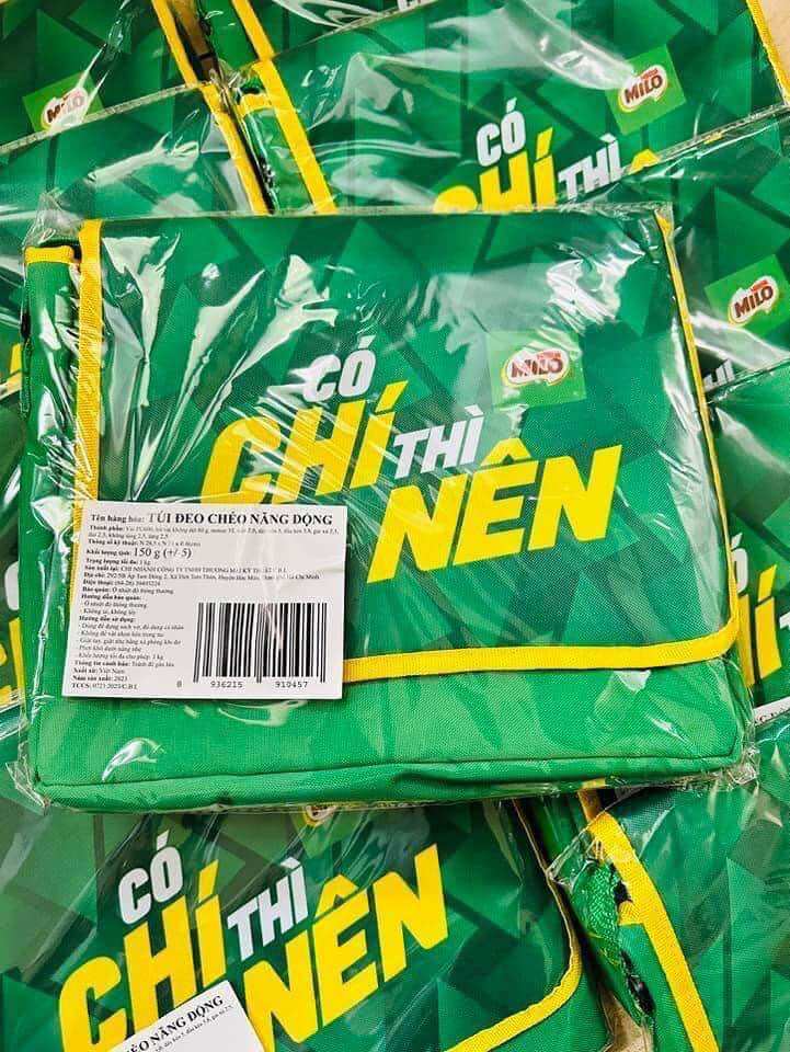 Balo chéo hàng quà tặng Milo