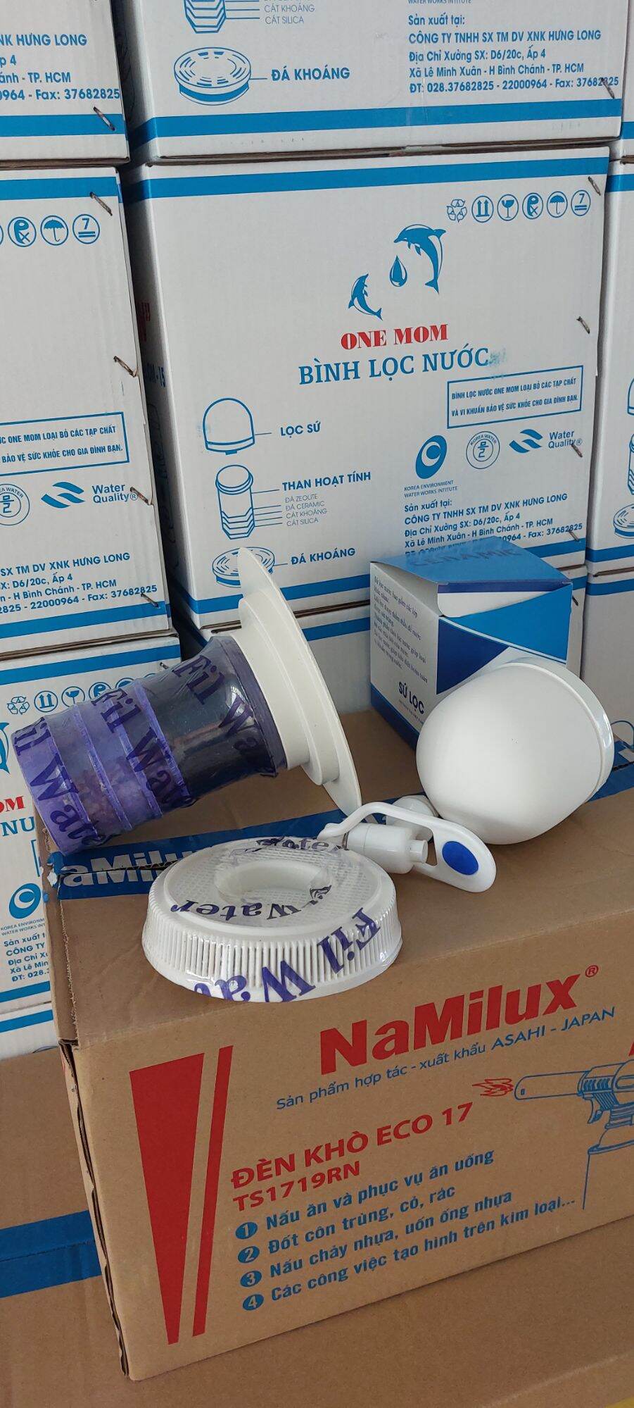 Bình lọc nước gia đình với linh kiện lọc tốt