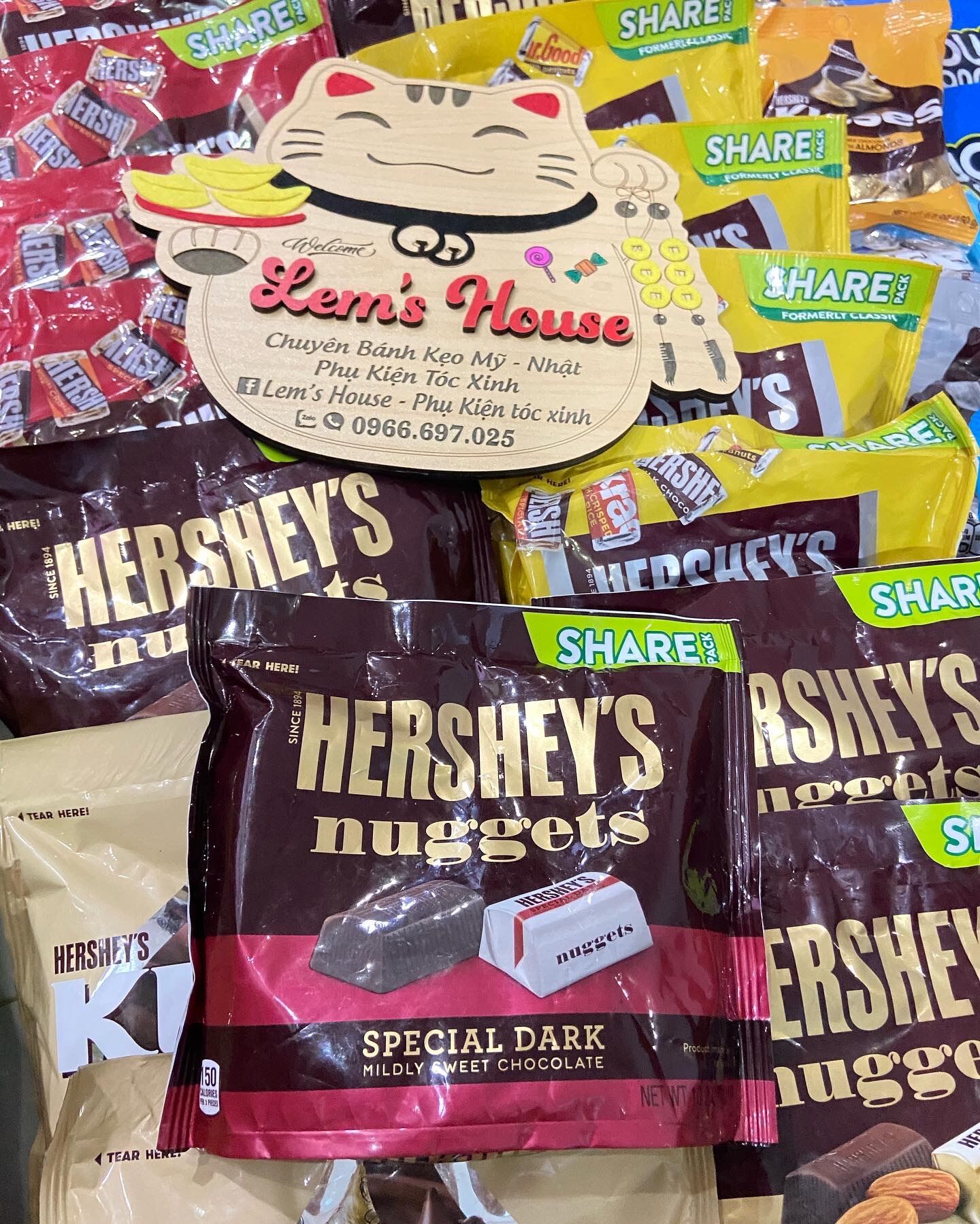 Hcm h ng x ch tay socola hersheys nuggets m t i c v a 289g lem