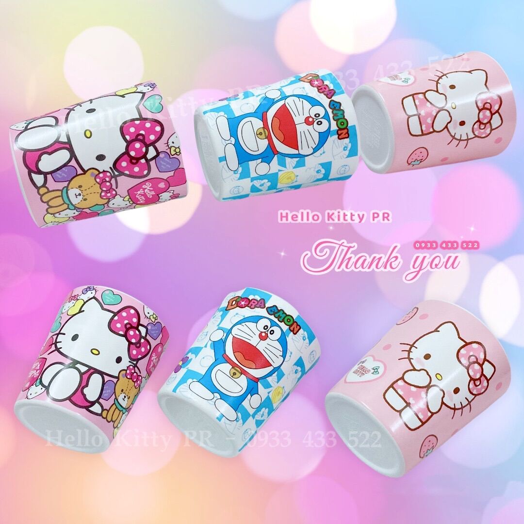 Ly cốc dung tích 200ml Hello Kitty - Doremon Doraemon