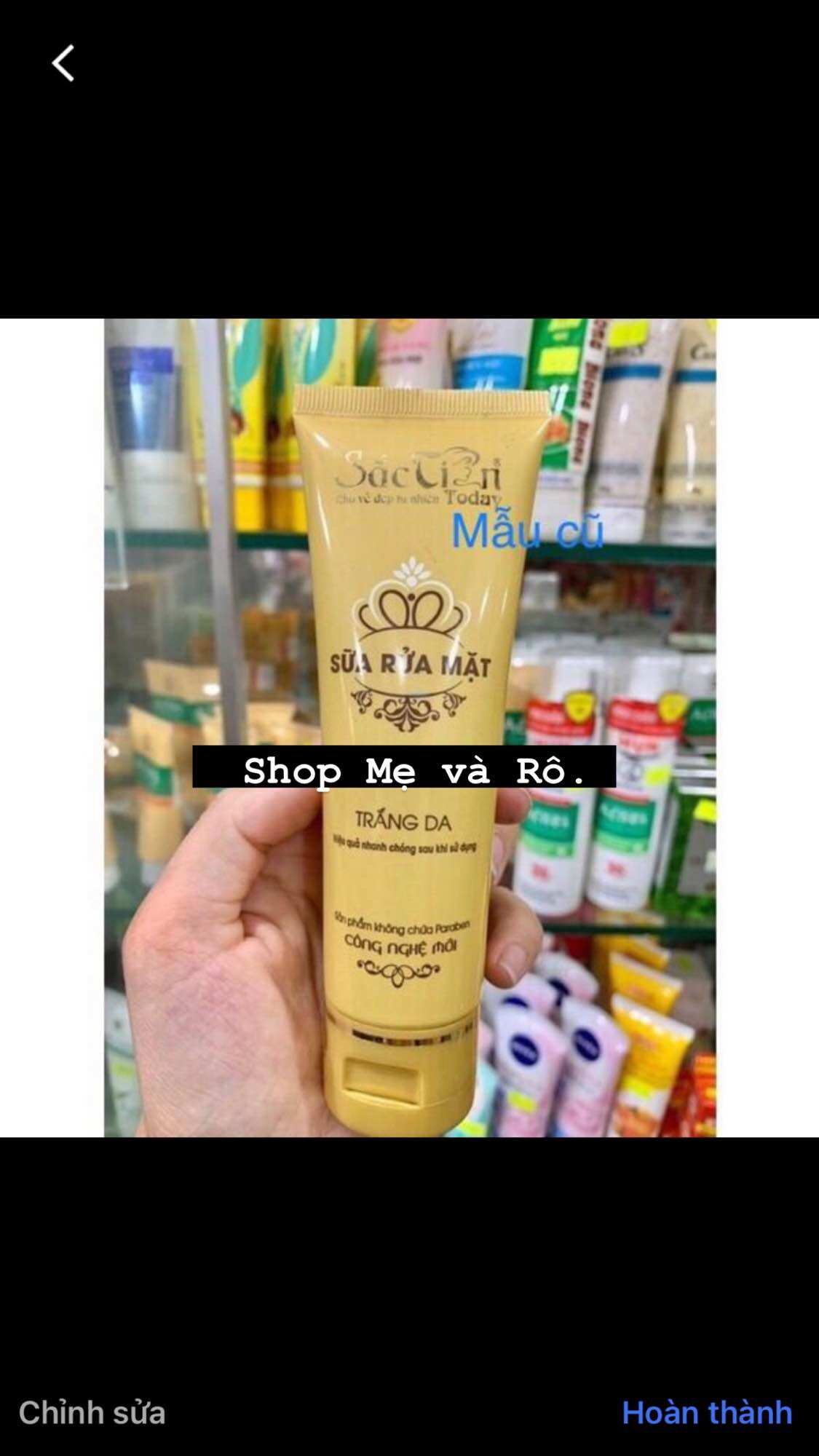 [HCM] sữa rửa mặt sắc tiên today trắng da chai 100ml (đổi mẫu mới)