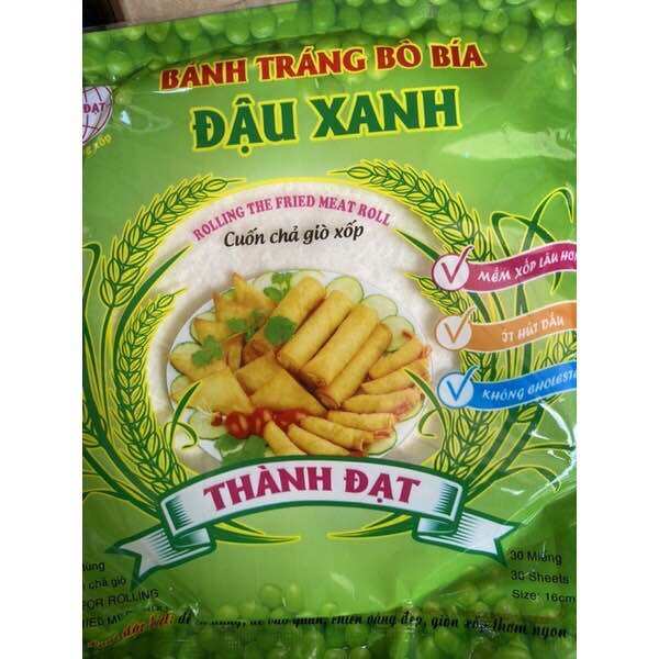 10 Gói bánh tráng bò bía đậu xanh - Bánh bò bía đậu xanh
