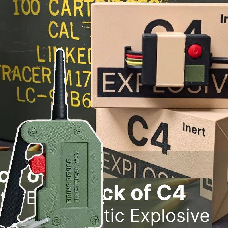 Bộ Mô Hình Bom C4 Đặt Nổ Bộ Đồ Chơi Cho Người Hâm Mộ Quân Đội Đồ Trang Trí Mô Hình Bom Đồ Chơi Mô Ph