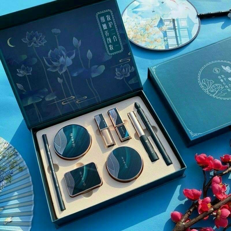 Bộ trang điểm set makeup đầy đủ 8 món cơ bản tiện dụng chính hãng Youliyoula - Món quà tặng cho bạn gái người yêu phụ nữ