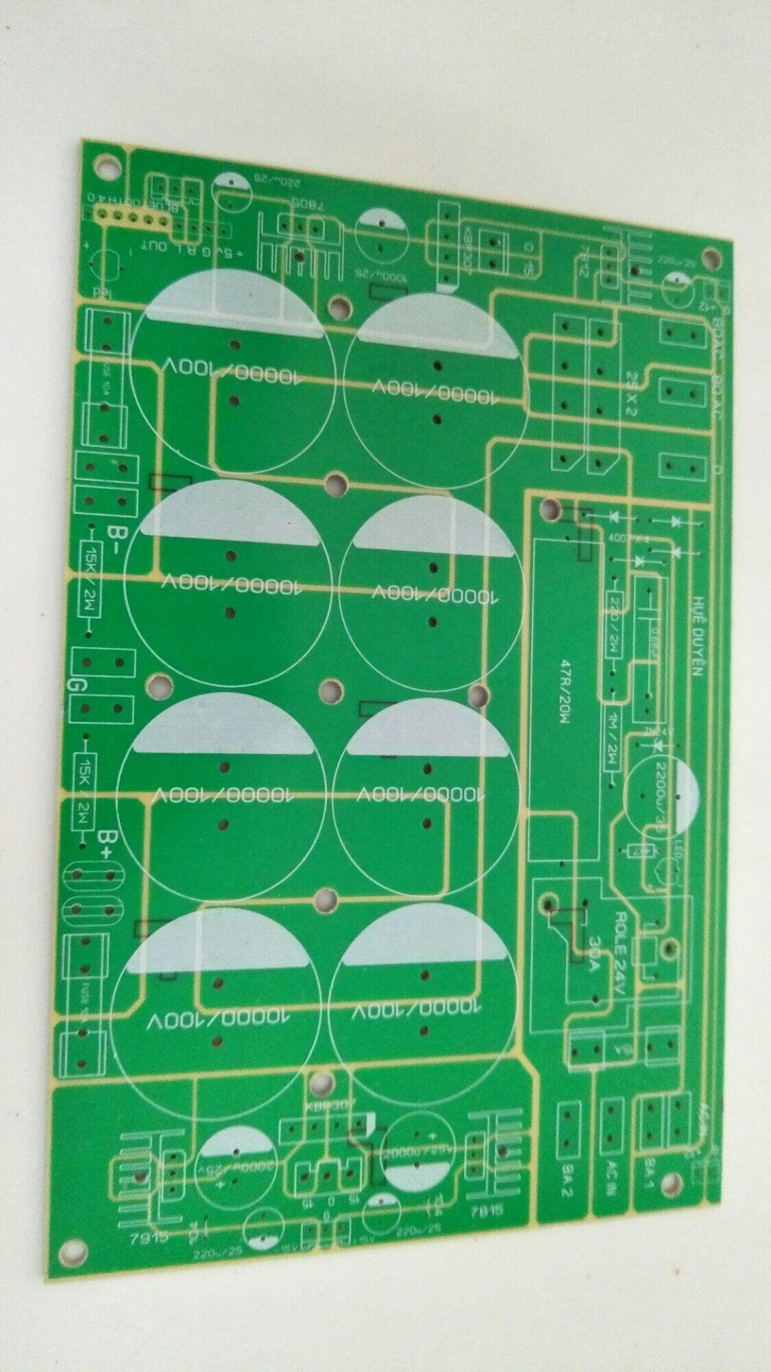 Pcb nguồn 8 tụ bo sợi, có phần mềm khởi động