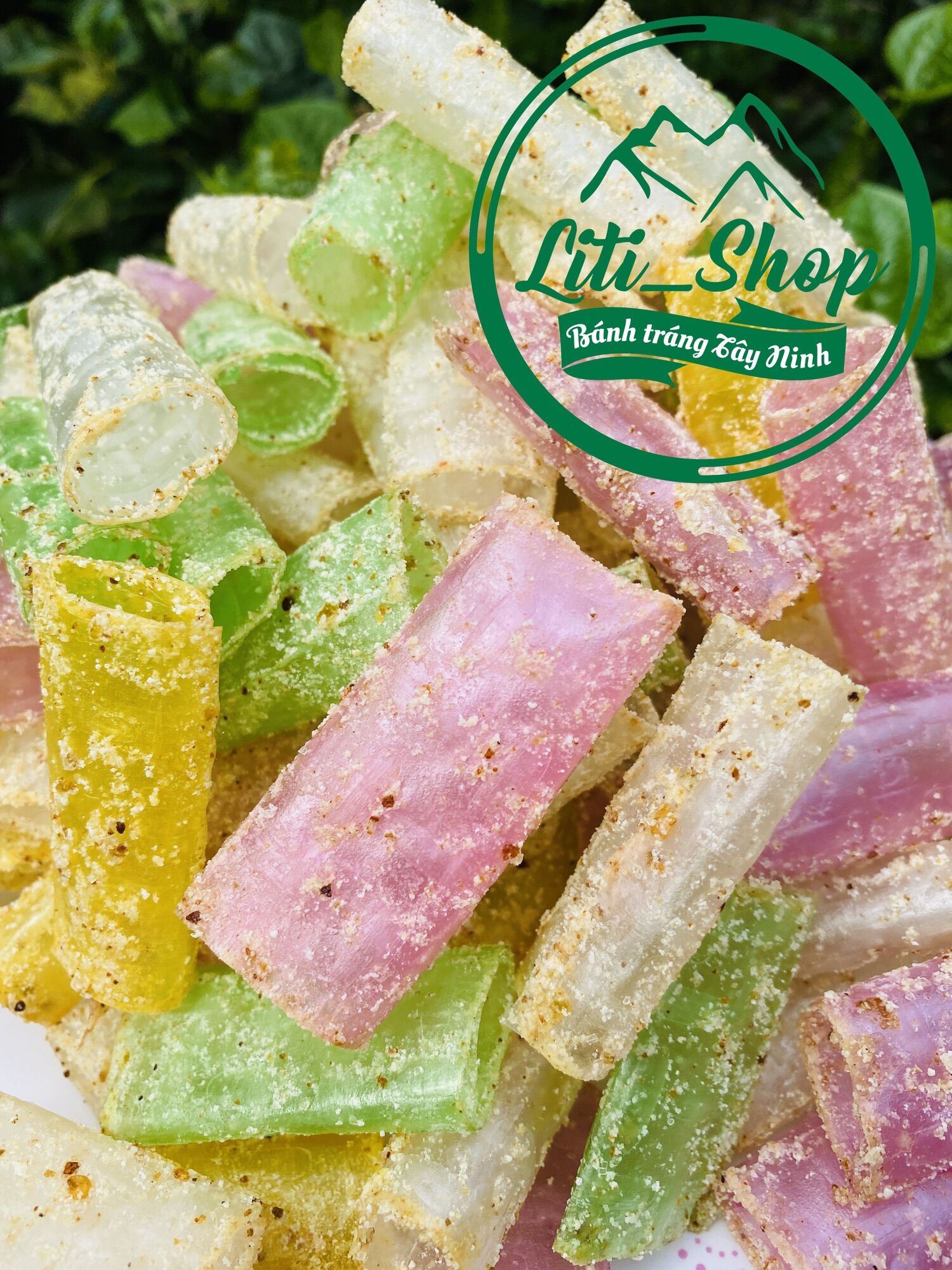 Bánh tráng cuộn Hạnh nhân 4 màu [500Gr]