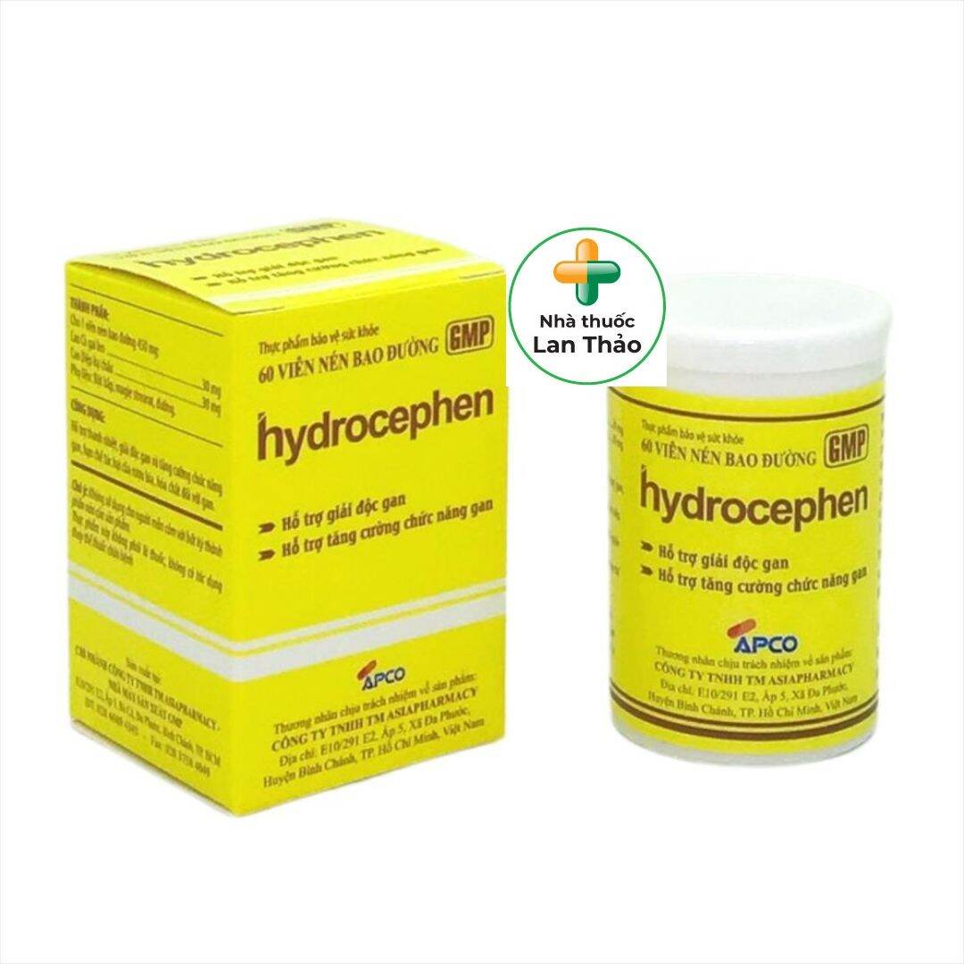 VIÊN UỐNG GIẢI ĐỘC GAN HYDROCEPHEN CHAI 60 VIÊN