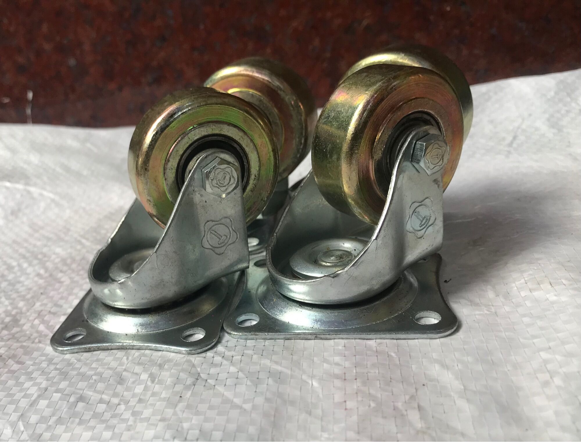Bộ 4 bánh xe đẩy sắt 5cm