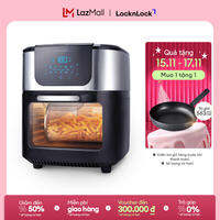 Thêm vào giỏ giảm giá - Lò nướng không khí Lock&Lock EJF691 - 10L  Giảm 80% mỡ, Chiên Nướng Sấy, cảm ứng  - Bảo hành 24 tháng - Chính hãng
