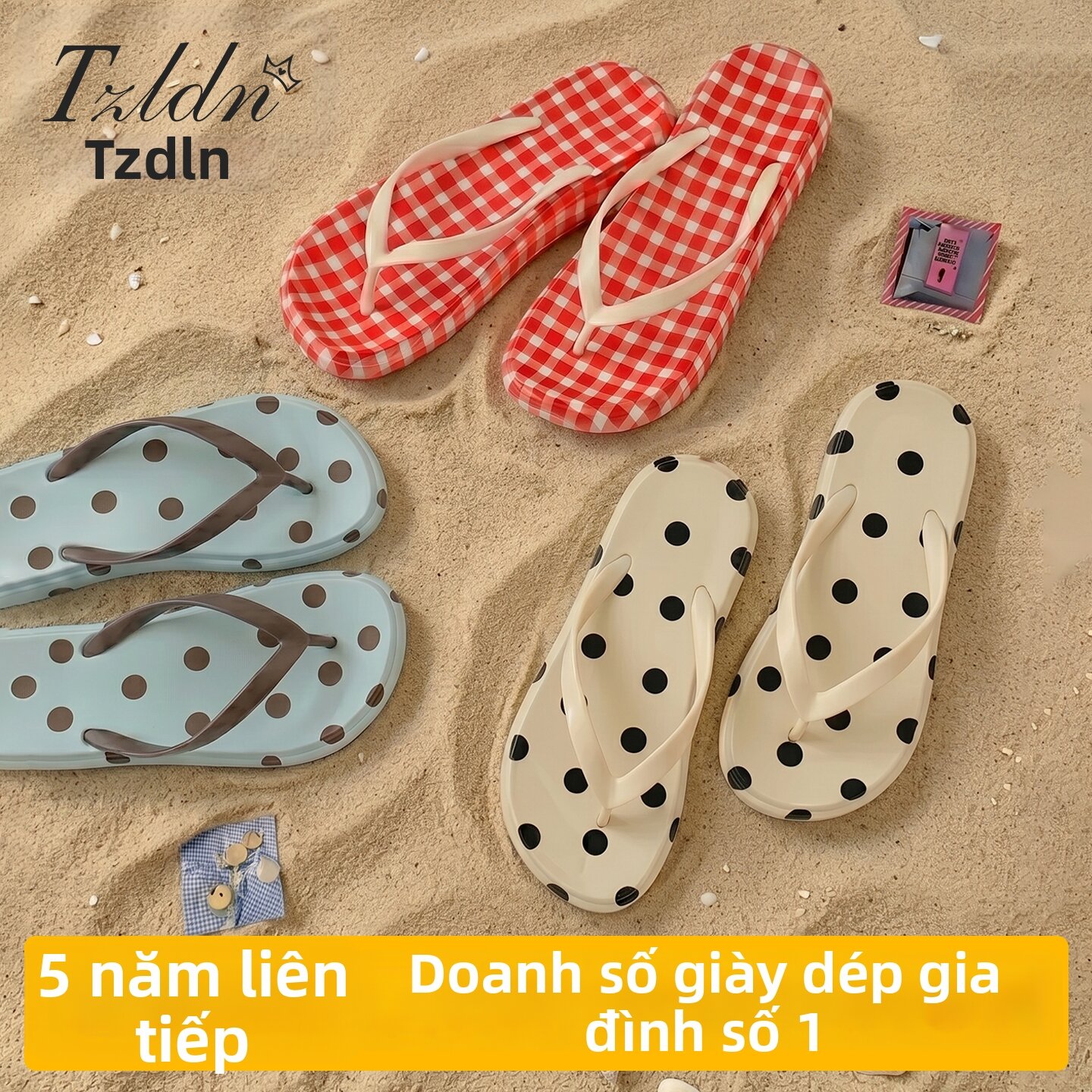 TZLDN | Dép Xỏ Ngón Đế Dày Cho Nữ
