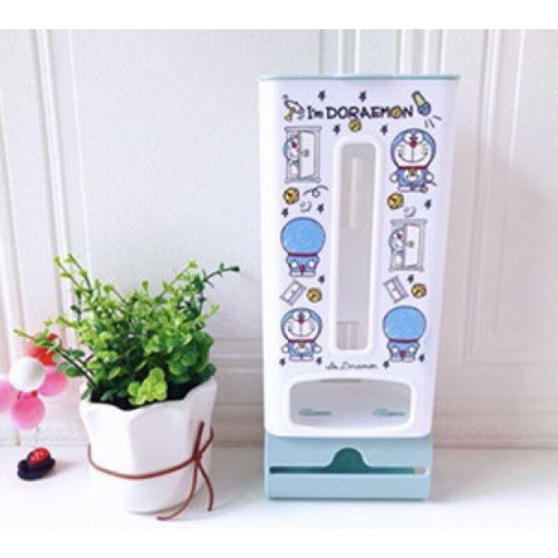 Hộp đựng khăn giấy, túi đựng rác đa năng Hello Kitty - Doremon Doraemon