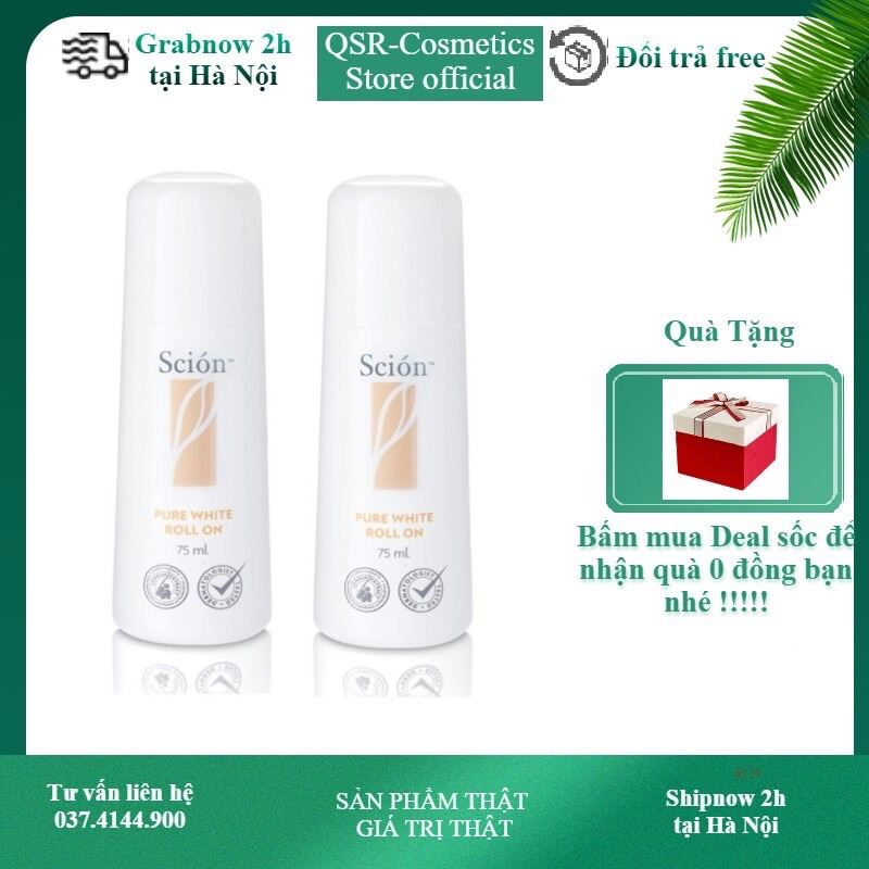 Khử Mùi Scion Lăn Nách Mờ Thâm Sáng Da Scion Pure White Roll On Nu Skin Chính Hãng