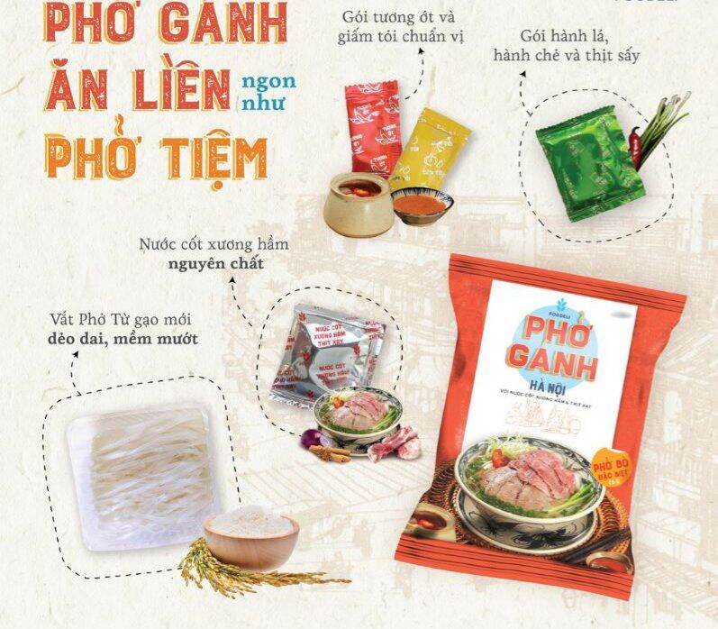 Thùng phở gánh ăn liền 24 gói × 75gr